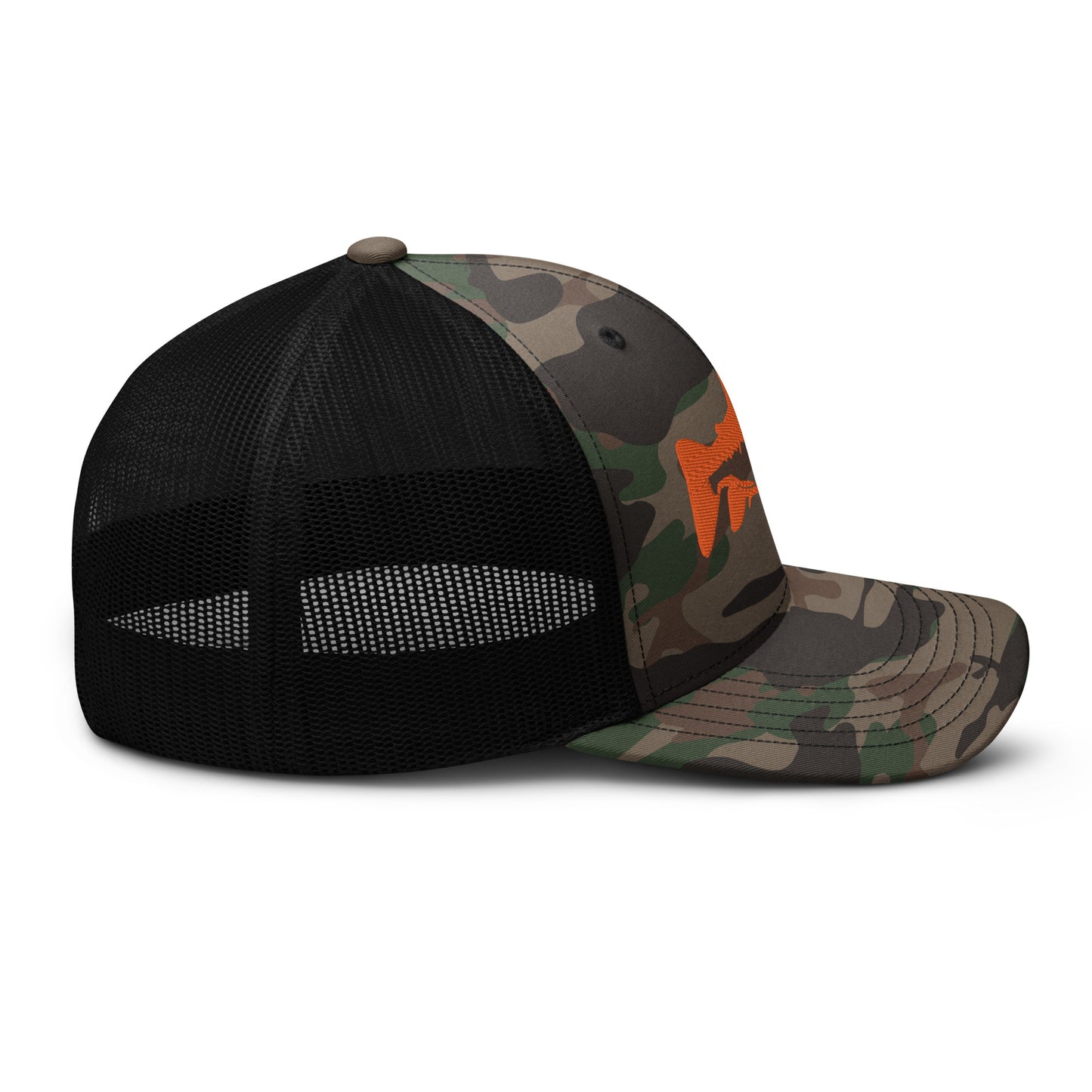 Camouflage Trout trucker hat