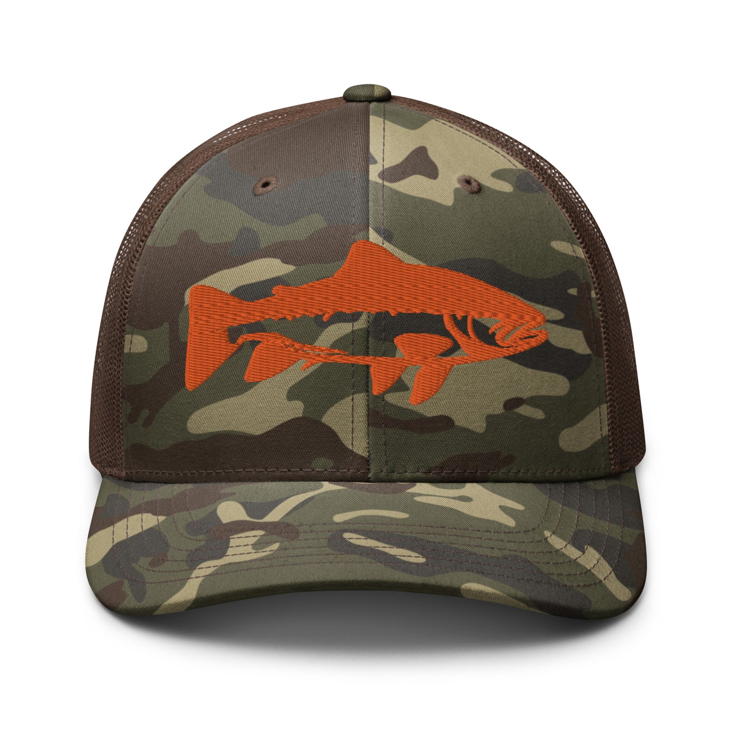 Camouflage Trout trucker hat