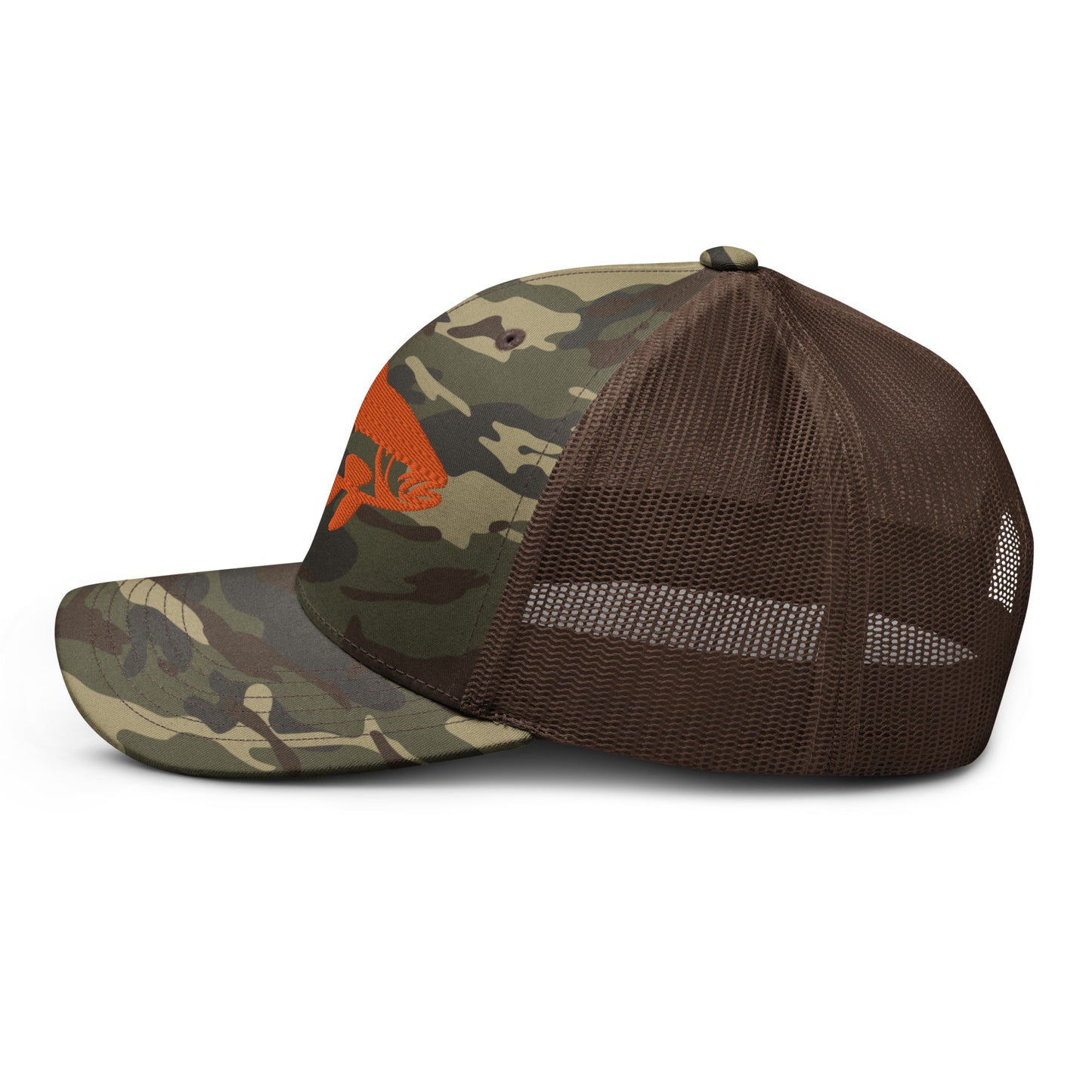 Camouflage Trout trucker hat