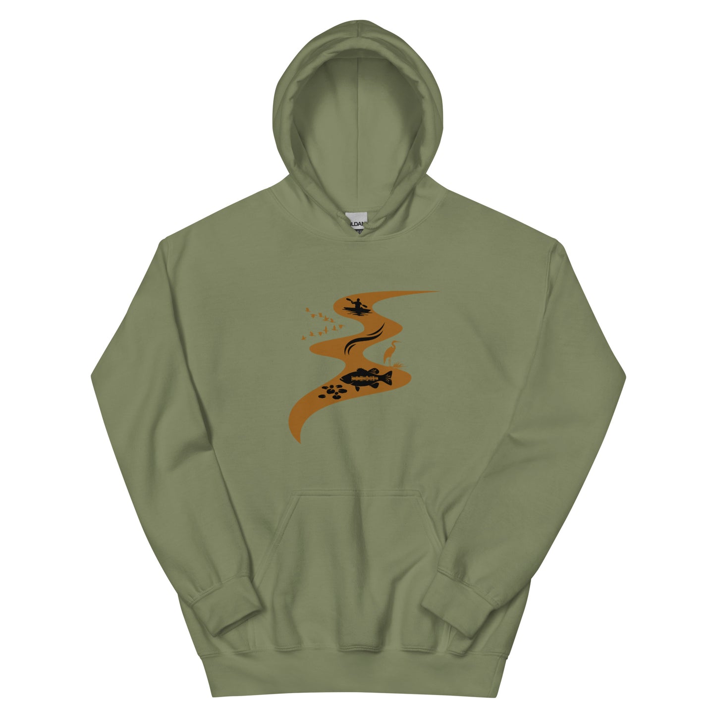 Bass Fishing Nature Hoodie