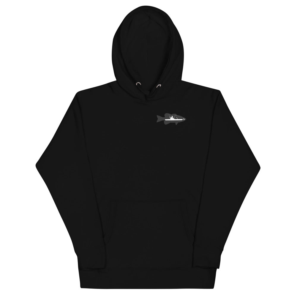 Kayak Bass Fishing Hoodie