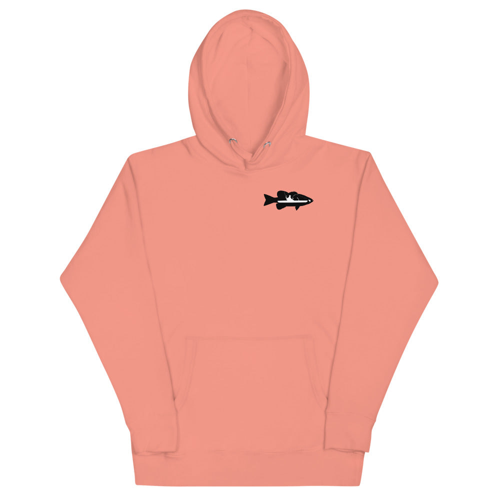 Kayak Bass Fishing Hoodie