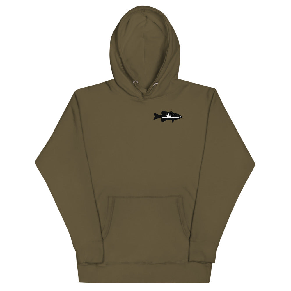 Kayak Bass Fishing Hoodie