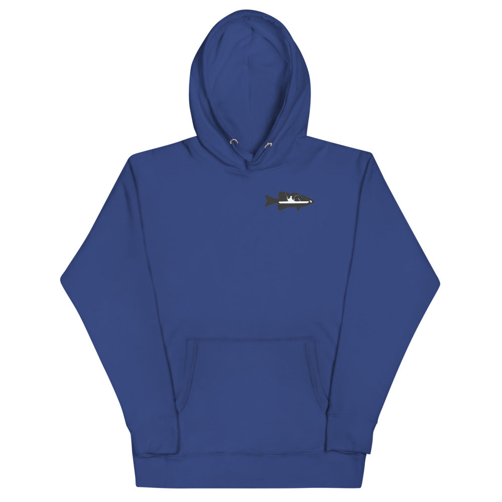 Kayak Bass Fishing Hoodie